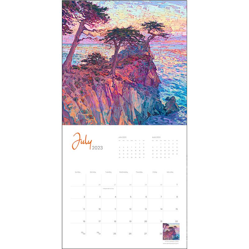 2023 Wall Calendar - California Coastline Image 2